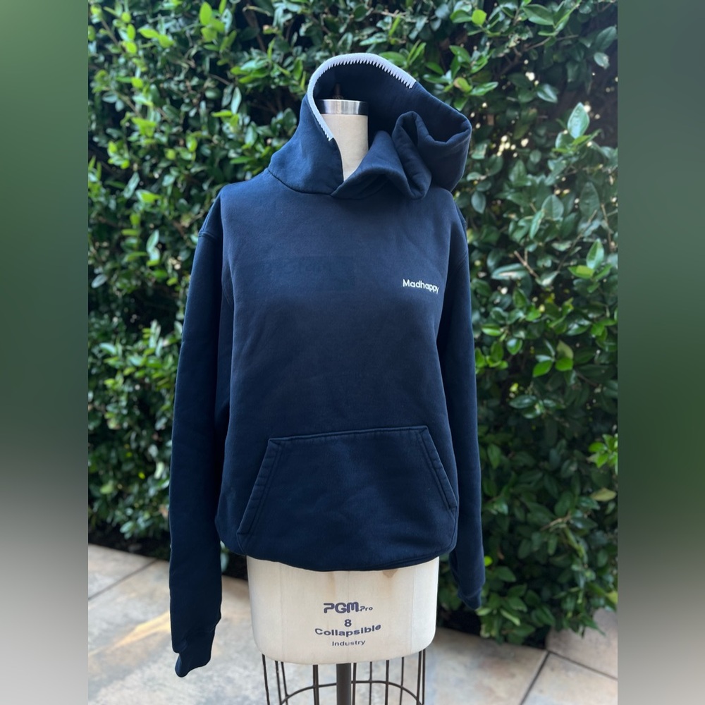 Madhappy unisex Classics Fleece Hoodie 
embroidered Mad-happy logo